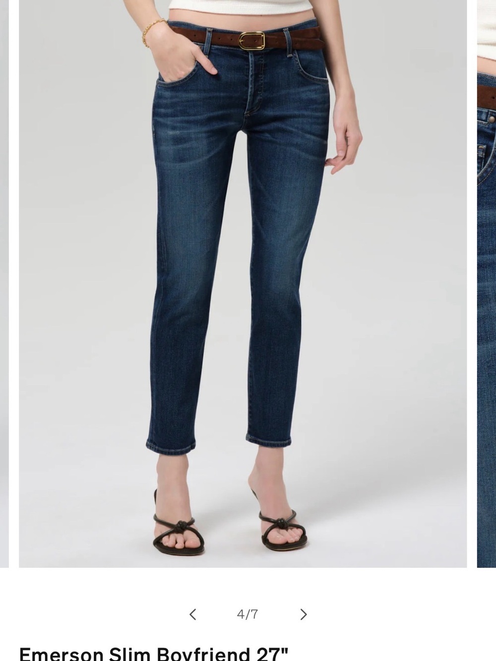 Citizens Of Humanity Dark Blue Straight Women’s Jeans